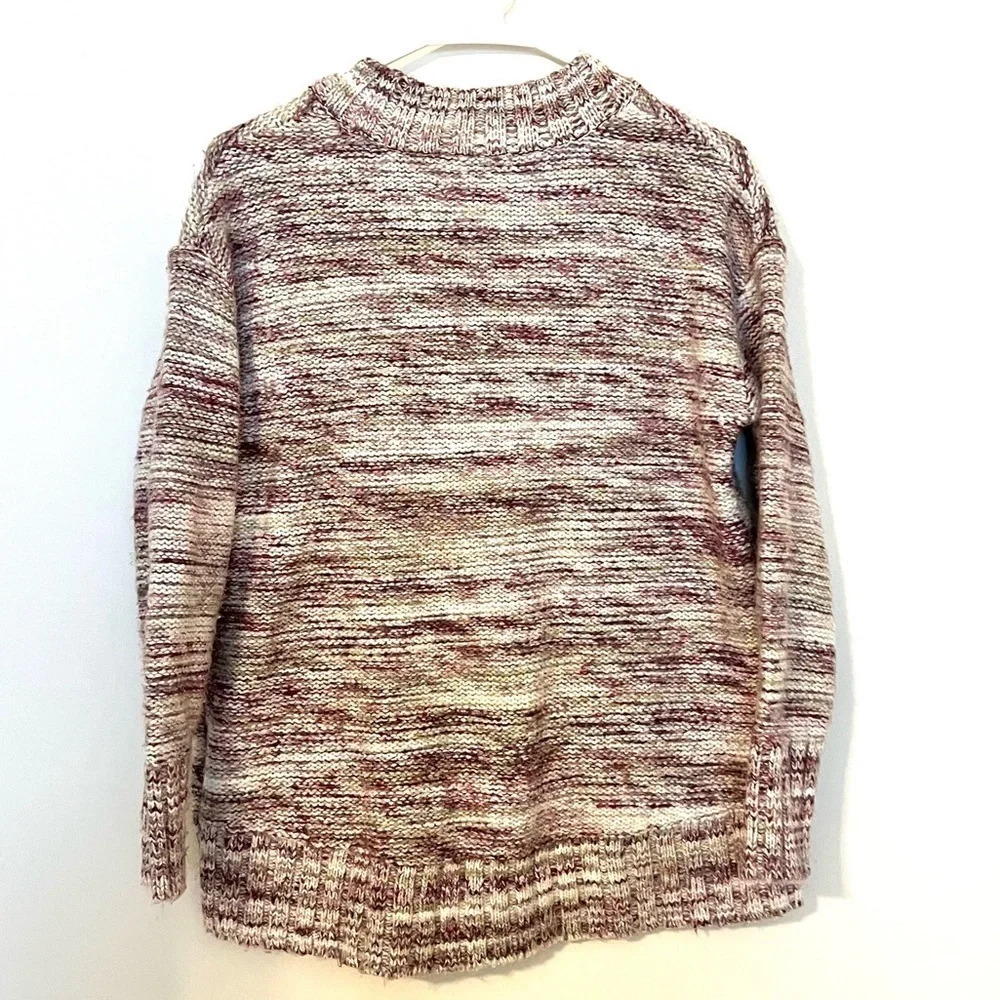 2/$15 Old Navy Cozy Multicolor Knit Sweater Green Pink Neutral Pullover Size XS